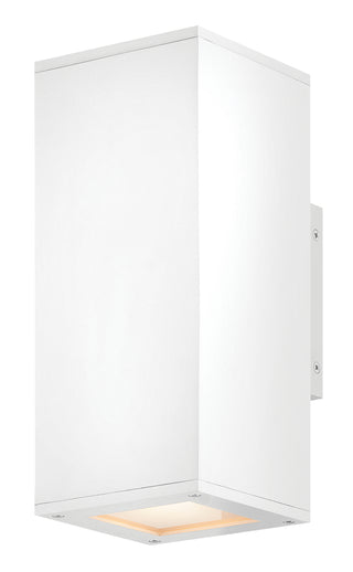 Tetra Small Wall Mount Lantern Up/Down In White Finish