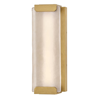 Zayde Medium Wall Mount Lantern in Heritage Brass