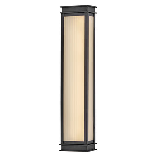 Rockwell Large Wall Mount Lantern in Textured Black