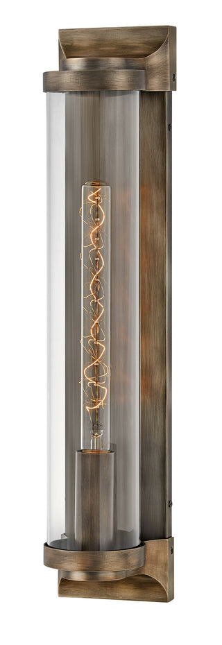 Pearson Large Wall Mount Lantern in Burnished Bronze