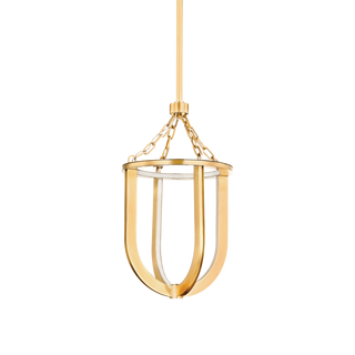 TOURNU Lantern with Aged Brass Finish