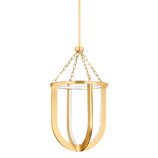 TOURNU Lantern with Aged Brass Finish