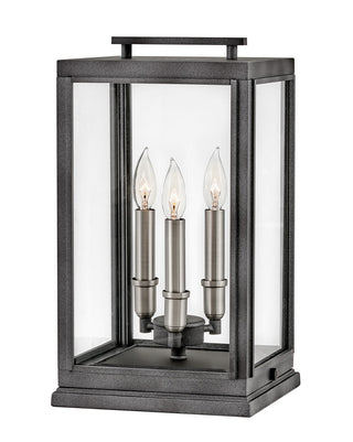Sutcliffe Medium Pier Mount Lantern In Black Finish