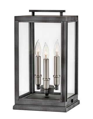 Sutcliffe Medium Pier Mount Lantern In Black Finish