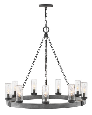 Sawyer Medium Single Tier Chandelier In Black Finish