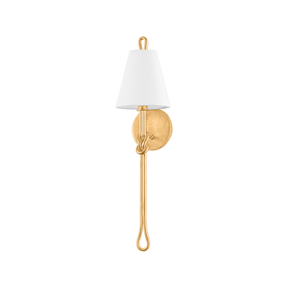 ALBURGH WALL SCONCE with VINTAGE GOLD LEAF Finish