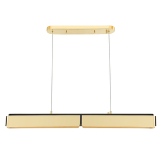 Tribeca Linear with Aged Brass/black Finish
