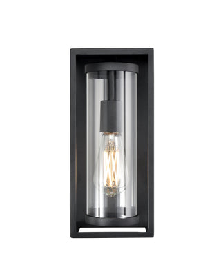 Caleb 1-Light Outdoor Wall Sconce Textured Black