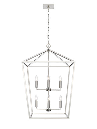 8-Light Pendant light Satin Nickel