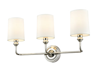 Leena 3-Light Vanity Polished Nickel