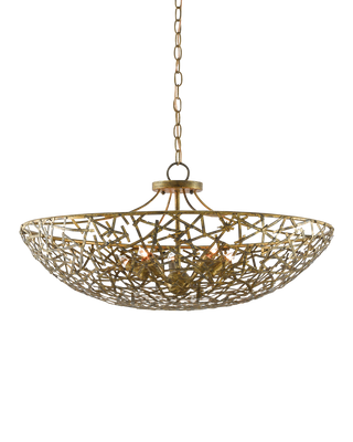 Confetti Bowl Gold Chandelier