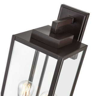 2-Light Outdoor Wall Sconce - Powder Coated Bronze