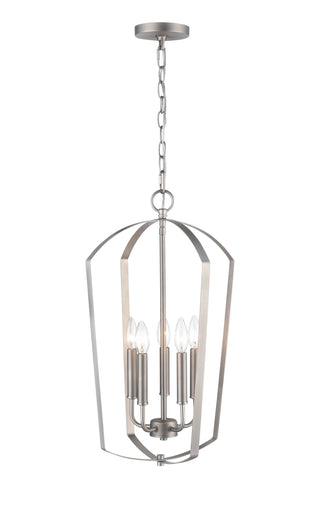 Ivey Lake 5-Light Pendant light Satin Nickel
