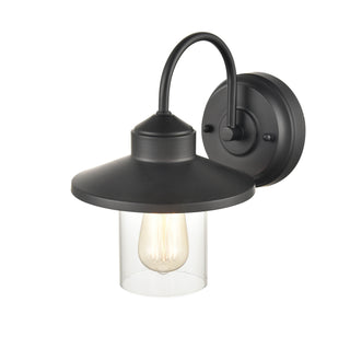 1-Light Outdoor Wall Sconce Powder Coated Black