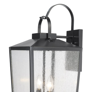 Devens 2-Light Outdoor Wall Sconce Powder Coated Black