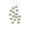 Birds Nest 15-Light Round Multi-Drop Pendant