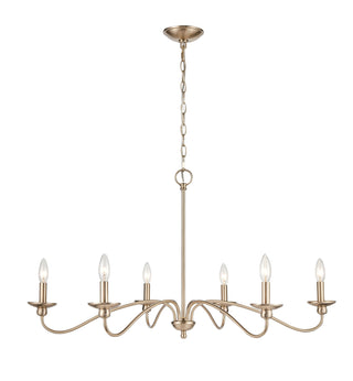Delvona 6-Light Chandelier Ceiling Light Modern Gold