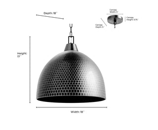 Arrco 3-Light Pendant Light Aged Brass