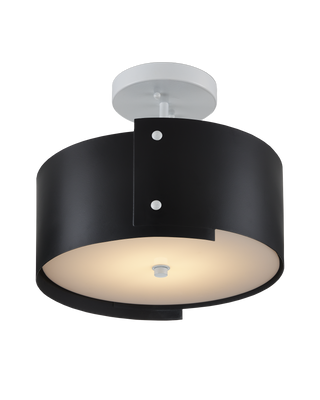 Ritsu Black Semi-Flush Mount