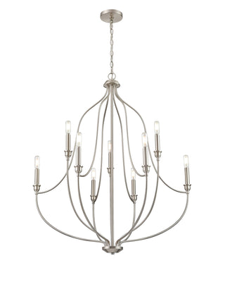 Senoia 9-Light Chandelier Ceiling Light Brushed Nickel