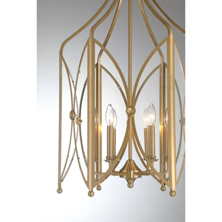 Enclave 6-Light Pendant in Noble Brass