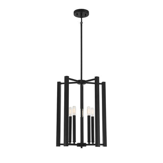 Benson 5-Light Pendant in Matte Black Matte Black