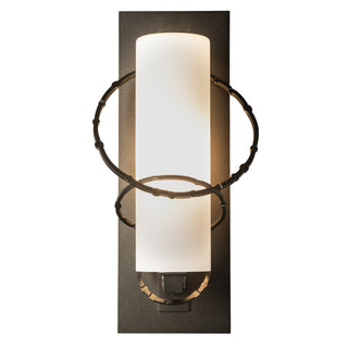 Olympus Small Outdoor Sconce Coastal Oil Rubbed Bronze / Opal Glass (GG)