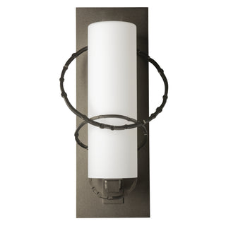 Olympus Small Outdoor Sconce Coastal Oil Rubbed Bronze / Opal Glass (GG)