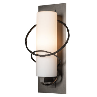 Olympus Medium Outdoor Sconce Coastal Oil Rubbed Bronze / Opal Glass (GG)