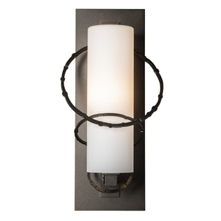 Olympus Medium Outdoor Sconce Coastal Oil Rubbed Bronze / Opal Glass (GG)