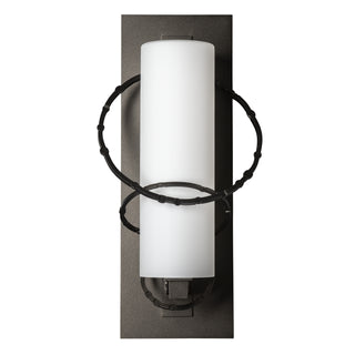 Olympus Medium Outdoor Sconce Coastal Oil Rubbed Bronze / Opal Glass (GG)