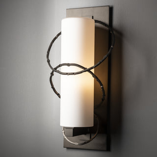 Olympus Large Outdoor Sconce Coastal Oil Rubbed Bronze / Opal Glass (GG)