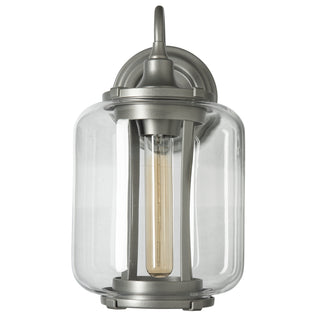 Fairwinds Outdoor Sconce Coastal Burnished Steel / Clear Glass (ZM)