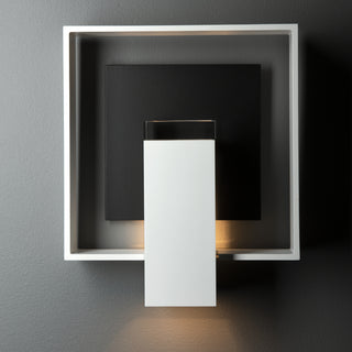 Shadow Box Outdoor Sconce Coastal White / Coastal Black / Clear Glass (ZM)