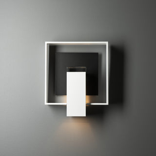 Shadow Box Outdoor Sconce Coastal White / Coastal Black / Clear Glass (ZM)