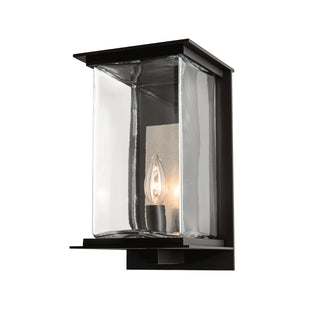 Kingston Outdoor Medium Sconce Coastal Black / Translucent Vintage Platinum / Clear Glass (ZM)