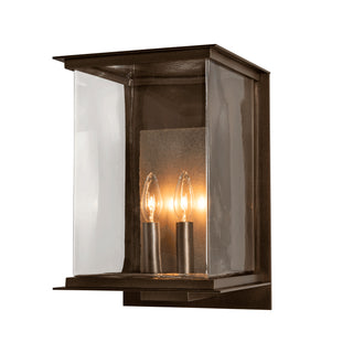 Kingston Outdoor Large Sconce Coastal Bronze / Translucent Soft Gold / Clear Glass (ZM)