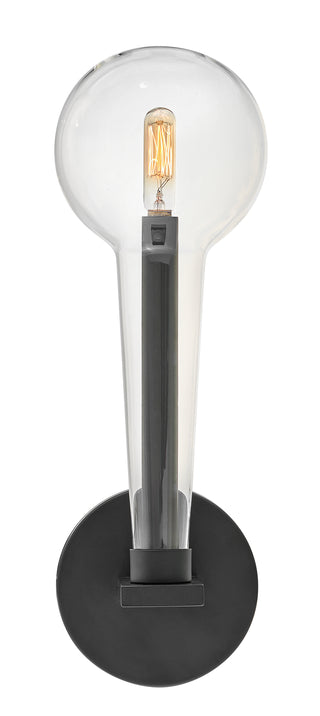Alchemy Medium Single Light Sconce in Black