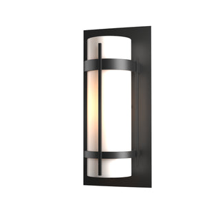 Banded Outdoor Sconce Coastal Black / Opal Glass (GG)