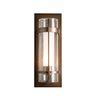 Torch Large Outdoor Sconce Coastal Bronze / Seeded Glass with Opal Diffuser (ZS)