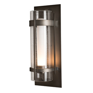 Torch XL Outdoor Sconce Coastal Dark Smoke / Seeded Glass with Opal Diffuser (ZS)