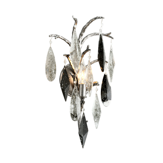 Nera Wall Sconce Blackened Silver Leaf