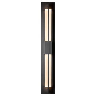 Double Axis LED Outdoor Sconce Coastal Black / Clear Glass (ZM)