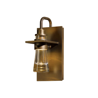 Erlenmeyer Small Outdoor Sconce Coastal Bronze / Clear Glass (ZM)