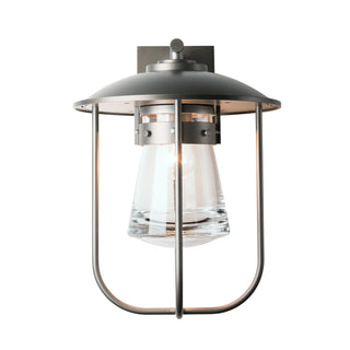 Erlenmeyer Large Outdoor Sconce Coastal Dark Smoke / Clear Glass (ZM)