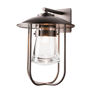 Erlenmeyer Large Outdoor Sconce Coastal Dark Smoke / Clear Glass (ZM)