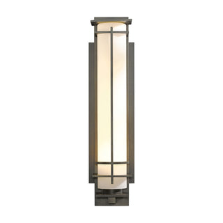 After Hours Large Outdoor Sconce Coastal Dark Smoke / Opal Glass (GG)