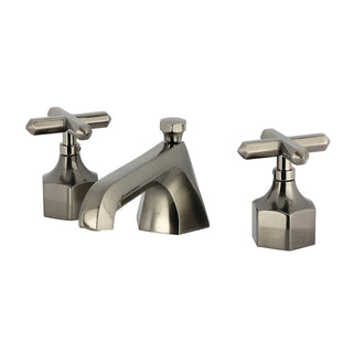 Widespread Bathroom Faucet in Black Stainless