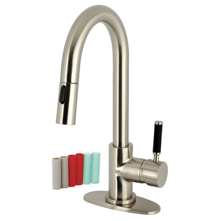 Kaiser Bar Prep Faucet in Brushed Nickel