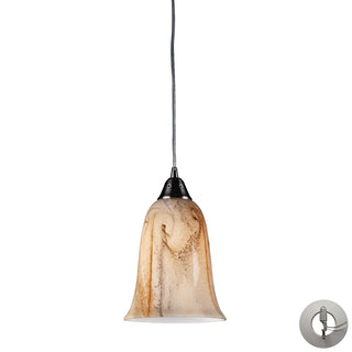 Granite 7'' Wide 1-Light Pendant - Satin Nickel (Includes Adapter Kit)